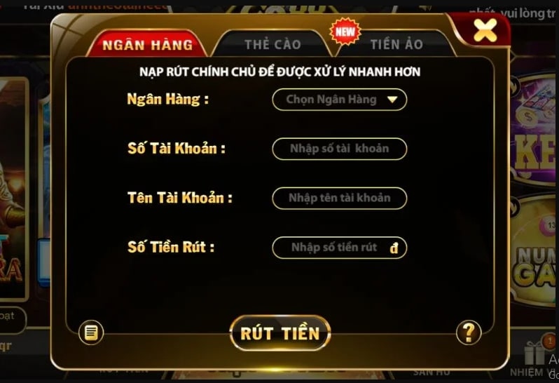 cách rút tiền từ Play Go88